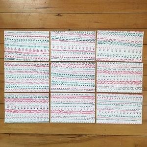 water colored postcards